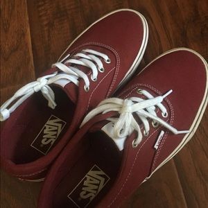 Maroon Red Vans